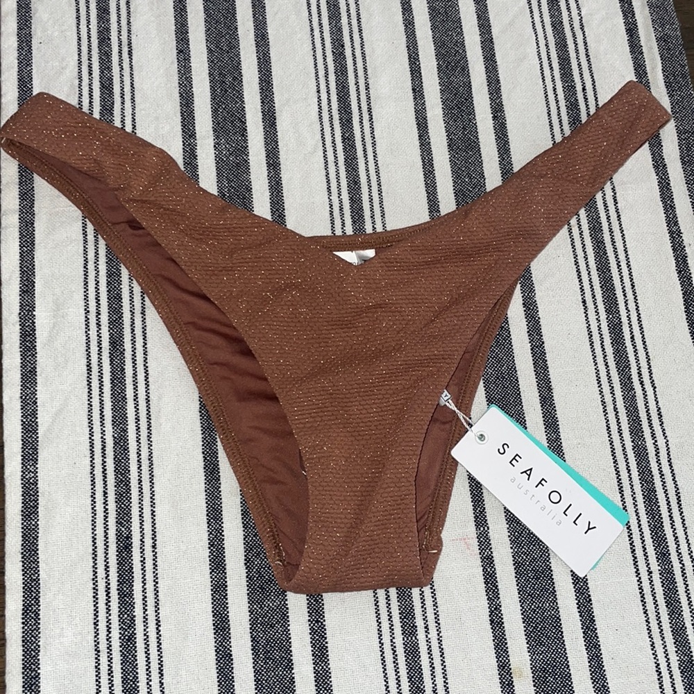Seafolly “V” High cut rio swim bottom
